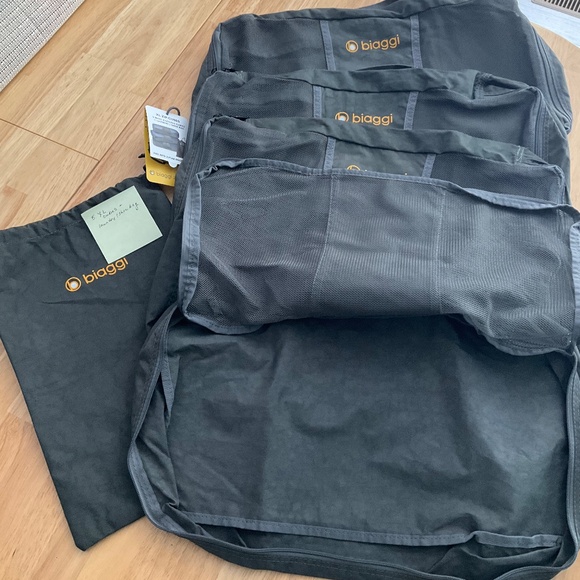 Biaggi Zipsak FIVE (5) X-LARGE Packing ZipCubes w/Laundry/Shoe Bag NWT - Picture 5 of 8